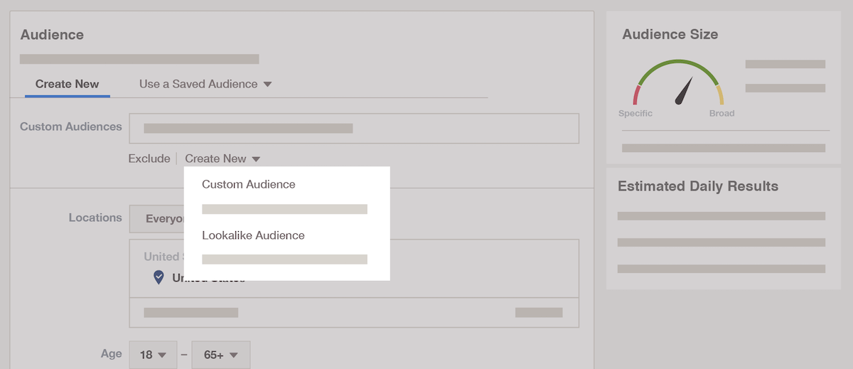 Create Custom audience image